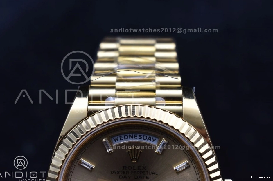 ARF 1:1 228238 YG Gold Bracelet Sustainable Date Best Edition Day Weight) 40 President Dial 654 VR3255 Crystal On (Gain 1001